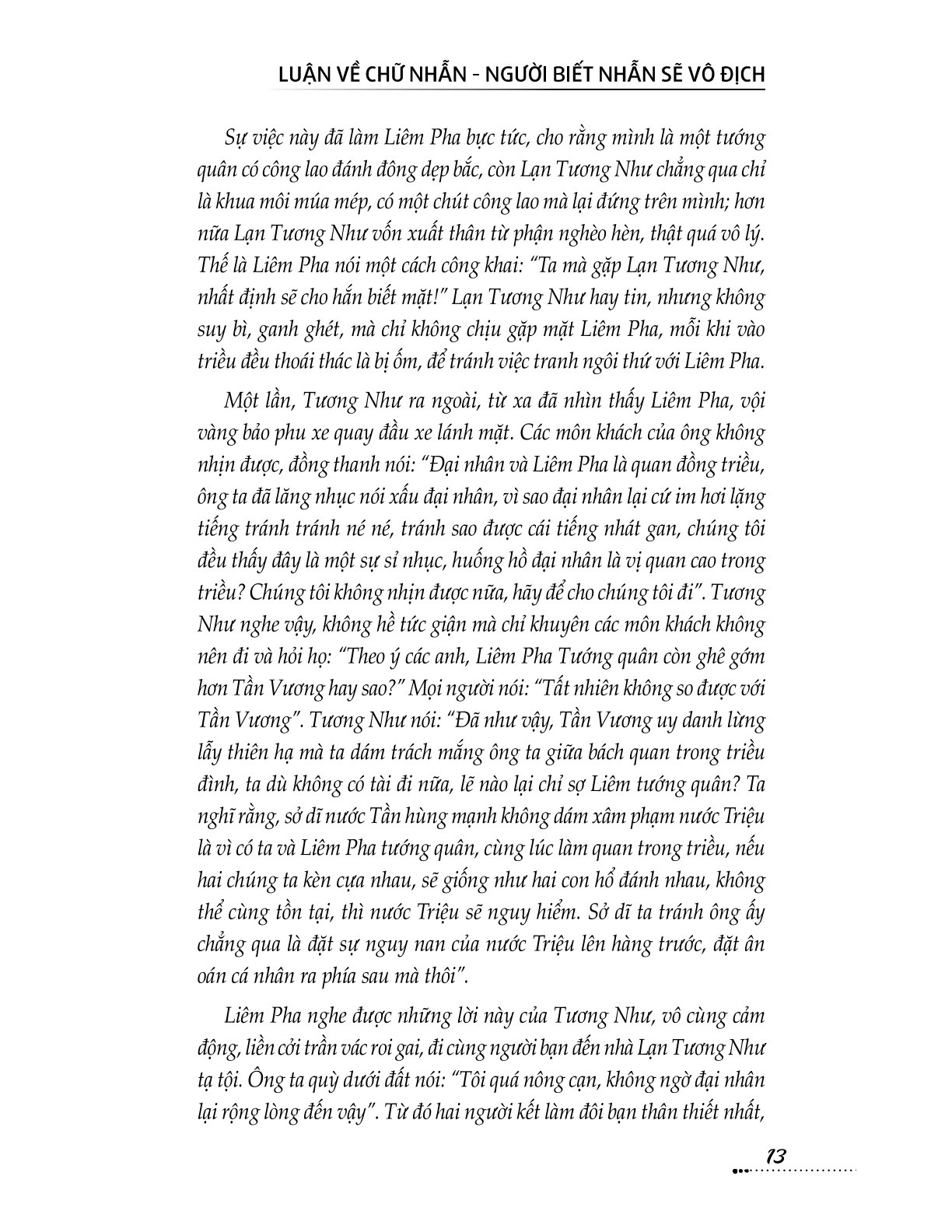 Luận Về Chữ Nhẫn - Người Biết Nhẫn Nhịn Sẽ Vô Địch - Nguyễn Duy Chiếm
