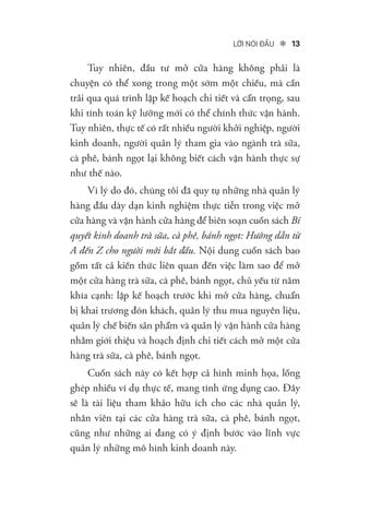  Bí Quyết Kinh Doanh Trà Sữa - Cà Phê - Bánh Ngọt - Dung Lợi 