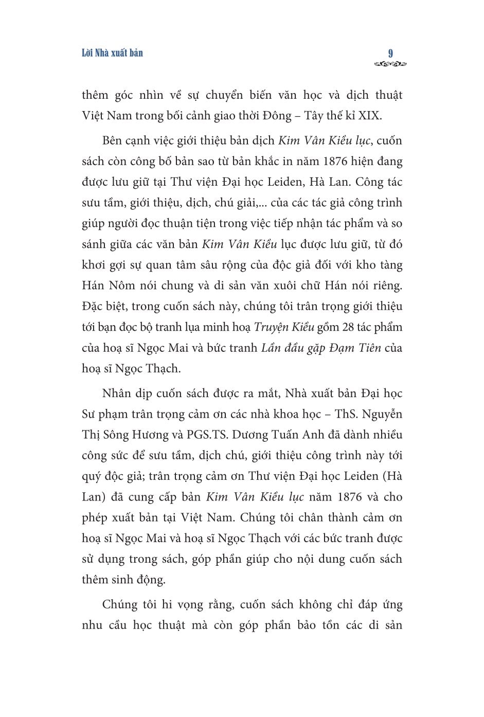 Kim Vân Kiều Lục 金 雲 翹 錄 1876 (Bản Cẩm Văn Đường Lưu Trữ  Tại Thư Viện Đại Học Leiden, Hà Lan) - Bìa Mềm - Nguyễn Thị Sông Hương