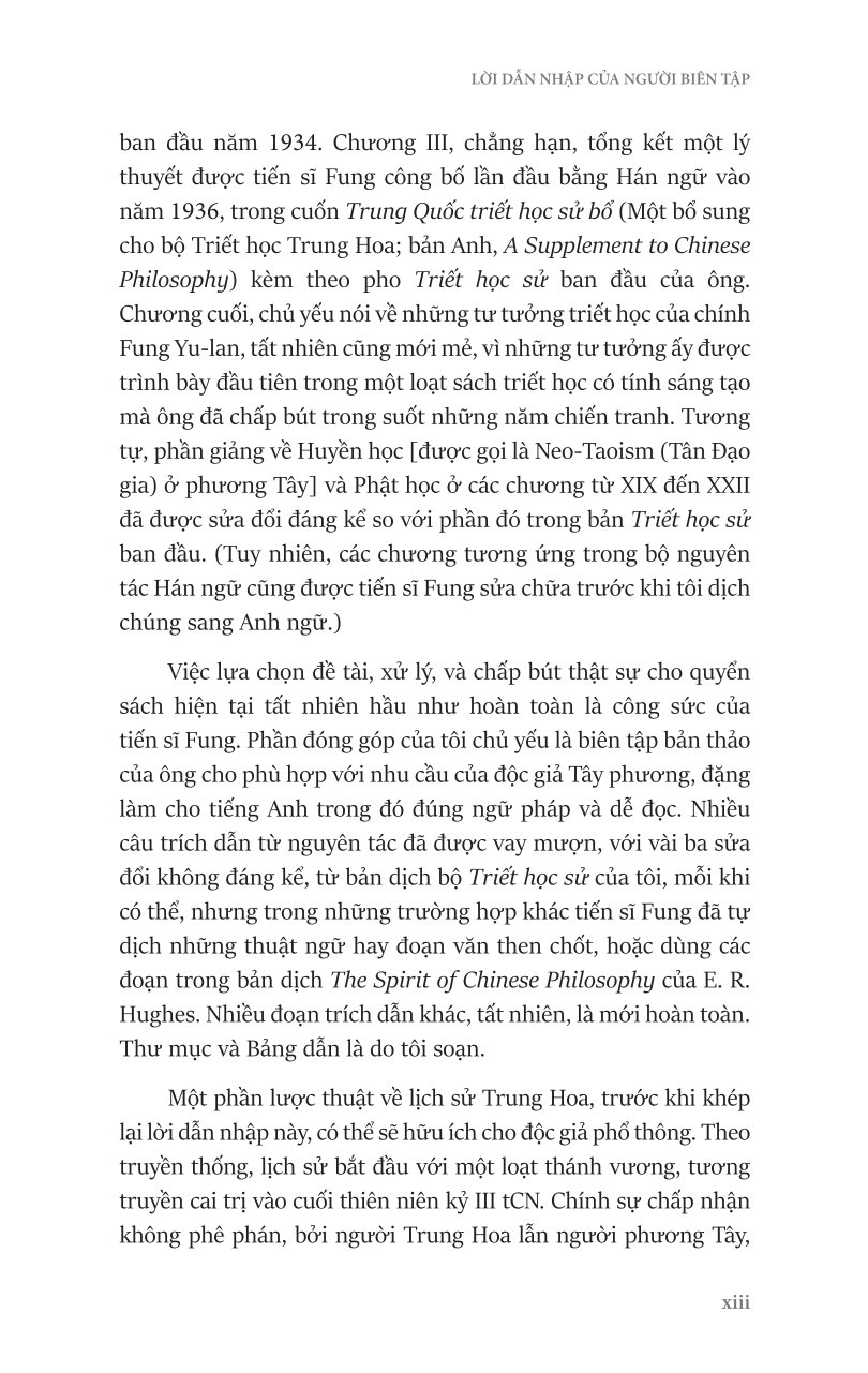 Lược Sử Triết Học Trung Hoa - A Short History Of Chinese Philosophy - Fung Yu-lan ( Phùng Hữu Lan )
