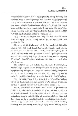  Hồi Ký Thượng Tướng Trần Văn Trà - Hành Trình Từ “ Ra Đi Hai Bàn Tay Trắng ” Đến “ Trở Về Một Dải Giang San ” Và Những Trang Bản Thảo Còn Dang Dở - TS. Quách Thu Nguyệt 