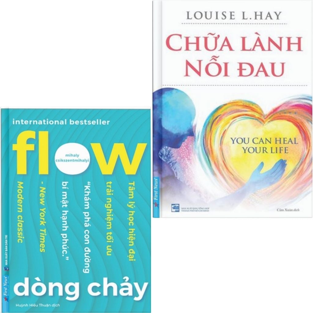 Combo 2 Cuốn ( Dòng Chảy - Flow + Chữa Lành Nỗi Đau )