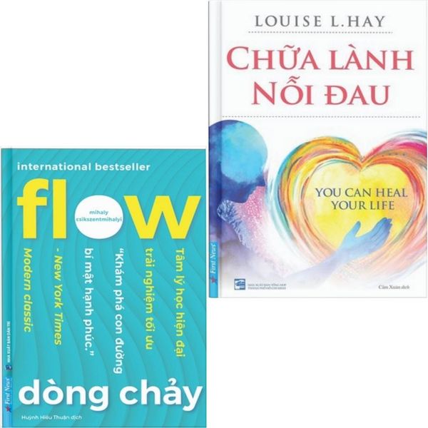 Combo 2 Cuốn ( Dòng Chảy - Flow + Chữa Lành Nỗi Đau ) 