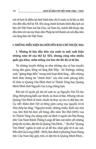  Lịch Sử Báo Chí Việt Nam (1865-1945) - Đỗ Quang Hưng 