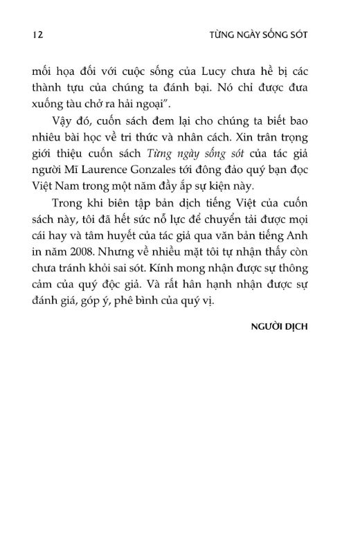 Từng Ngày Sống Sót - Laurence Gonzales
