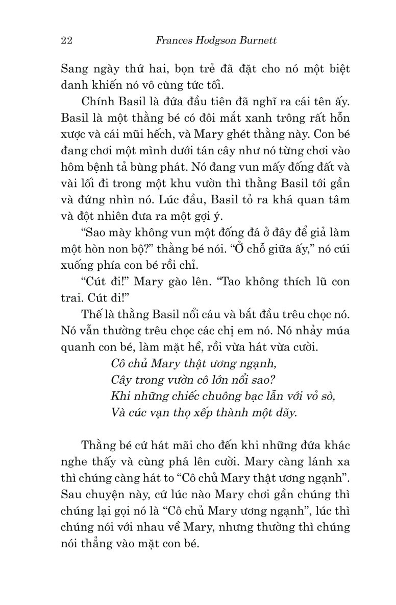 Văn Học Cổ Điển - Khu Vườn Bí Mật - Frances Hodgson Burnett