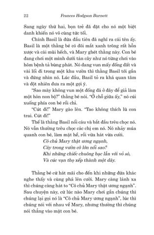  Văn Học Cổ Điển - Khu Vườn Bí Mật - Frances Hodgson Burnett 