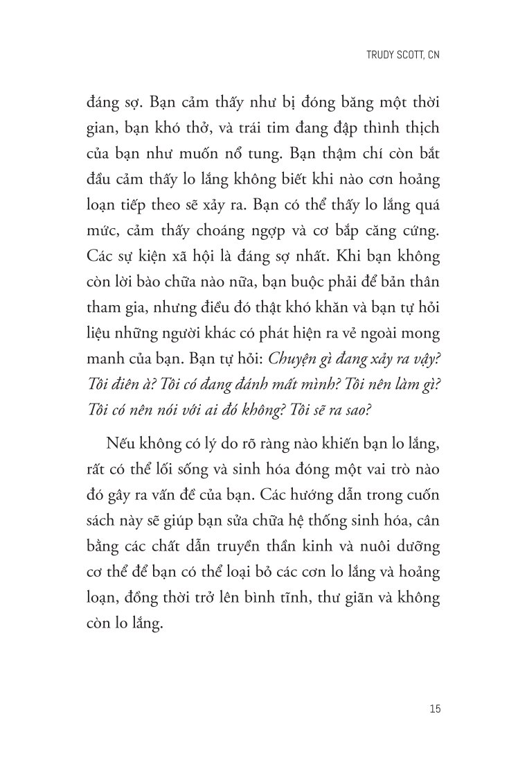Dinh Dưỡng Cho Người Lo Âu - Trudy Scott