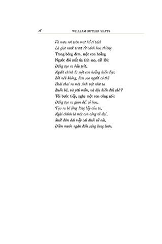  Trăm Năm Nobel - Tuyển Tập Thơ William Butler Yeats - Ấn Bản Giới Hạn  - William Butler Yeats, Triệu Yến Vy 