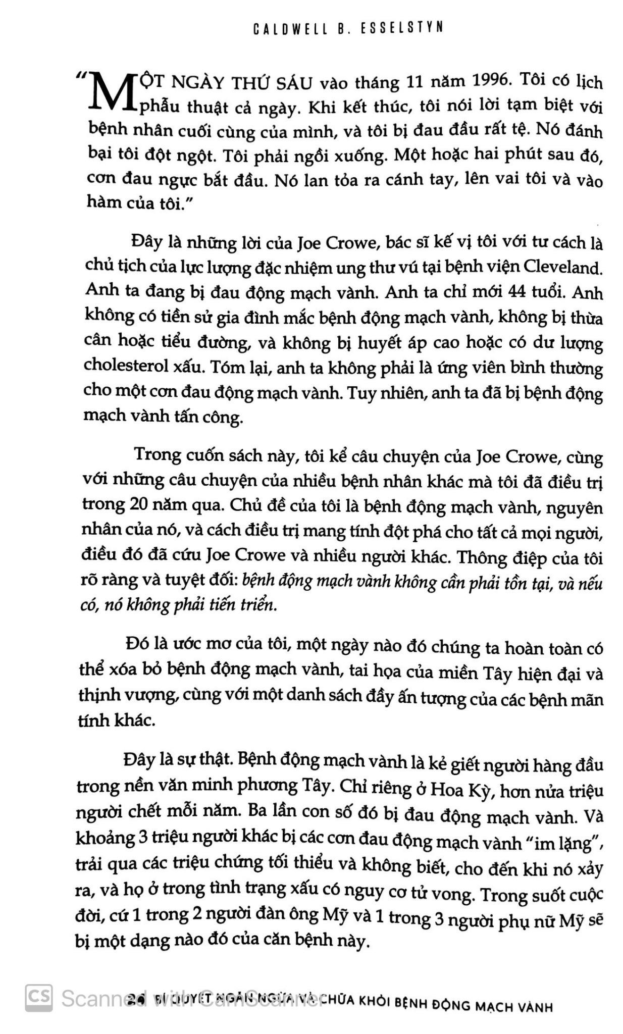 Bí Quyết Ngăn Ngừa Và Chữa Khỏi Bệnh Động Mạch Vành - Caldwell Esselstyn