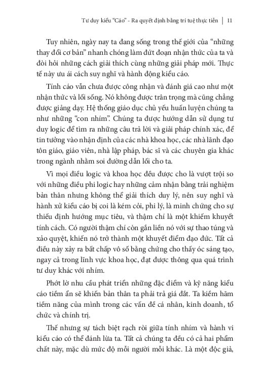 Tư Duy Kiểu Cáo - 
Zvi Lanir