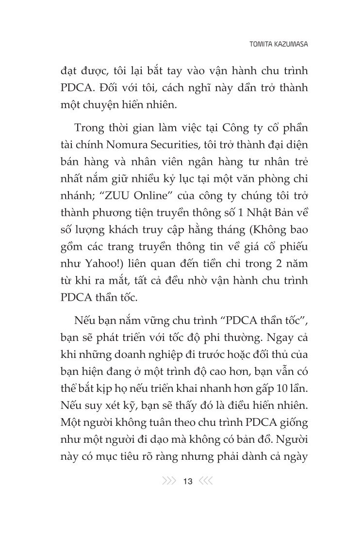 PDCA – Lập Kế Hoạch Thực Chiến, Quản Lý Rủi Ro Và Tối Ưu Hiệu Suất - Tomita Kazumasa