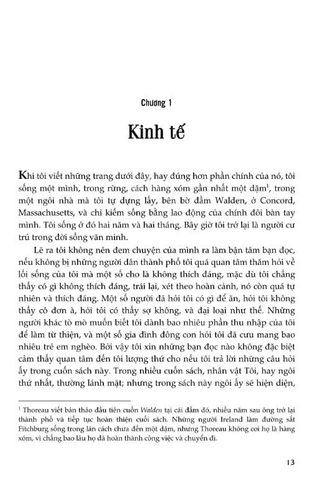  Walden, Một Mình Sống Trong Rừng - 
Phiên Bản Bỏ Túi  - Henry David Thoreau 