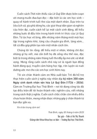  Thời Niên Thiếu Của Danh Nhân Nước Việt - Thời Niên Thiếu Của Lê Quý Đôn - Vũ Thị Thanh 