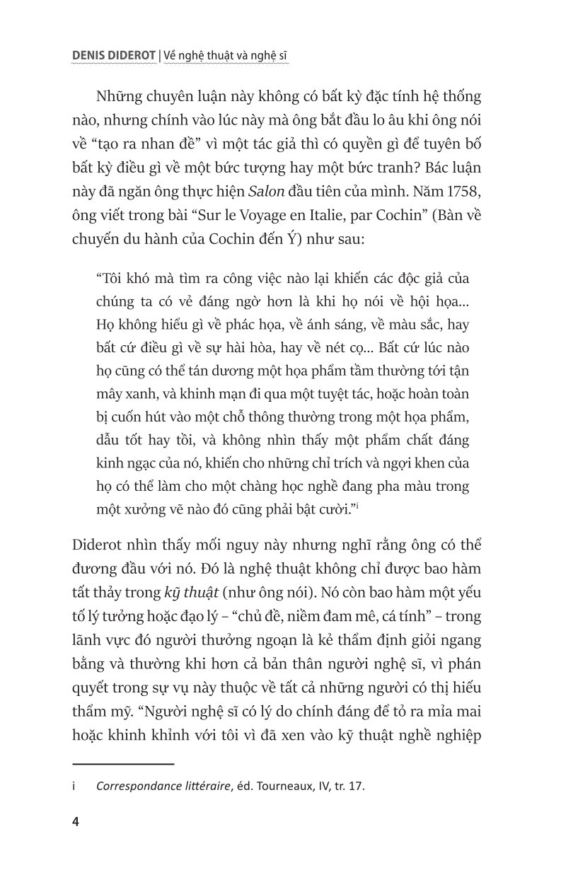 Về Nghệ Thuật Và Nghệ Sĩ - Denis Diderot