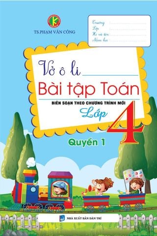 Combo 2 Cuốn Vở Ô Li Bài Tập Toán Lớp 4 ( Quyển 1 + 2 ) - Phạm Văn Công