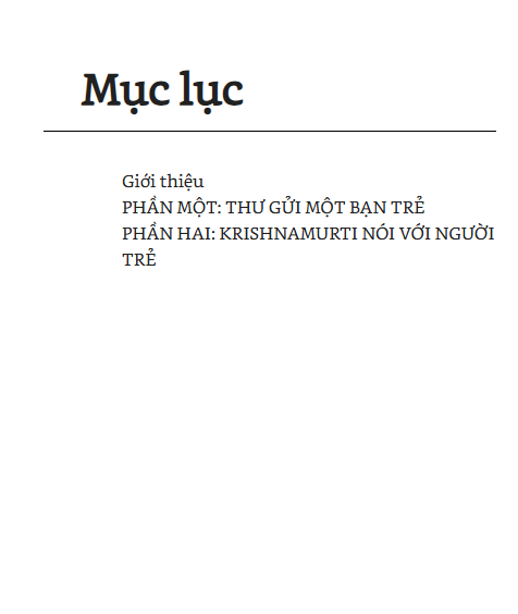 Hạnh Phúc Tuổi Trẻ - J. Krishnamurti