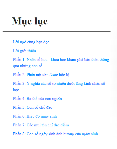 Thay Đổi Cuộc Sống Với Nhân Số Học - David A.Phillips