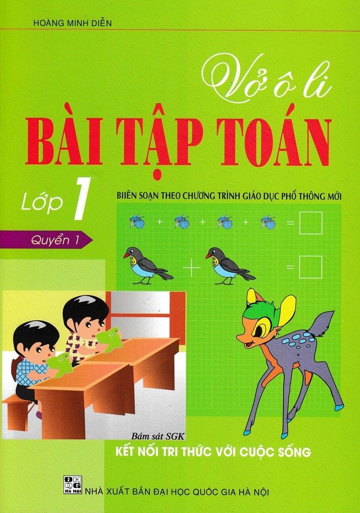 Sách Vở Ô Li Bài Tập Toán Lớp 1 Quyển 1 (Bám Sát Sgk Kết Nối Tri Thức Với Cuộc Sống) - Hoàng Minh Diễn