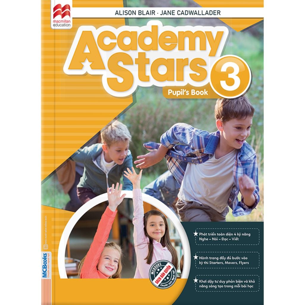 Combo  6 Quyển Sách (Academy Stars Pupil'S Book 1 + Academy Stars Pupil'S Book 2  + Academy Stars  Pupil'S Book 3 + Academy Stars  Pupil'S Book 4 + Academy Stars  Pupil'S Book 5 + Academy Stars  Pupil'S Book 6 )