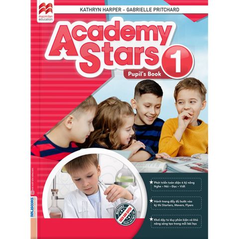  Combo  6 Quyển Sách (Academy Stars Pupil'S Book 1 + Academy Stars Pupil'S Book 2  + Academy Stars  Pupil'S Book 3 + Academy Stars  Pupil'S Book 4 + Academy Stars  Pupil'S Book 5 + Academy Stars  Pupil'S Book 6 ) 
