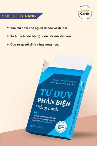 Flashcard - Tư Duy Phản Biện Thông Minh - Alpha Books