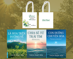 Bộ 3 Cuốn Sách Sa Môn Thích Pháp Hòa ( Chia Sẻ Từ Trái Tim + Con Đường Chuyển Hoá + Lá Hoa Trên Đường Về ) ( Tặng kèm Túi Vải )
