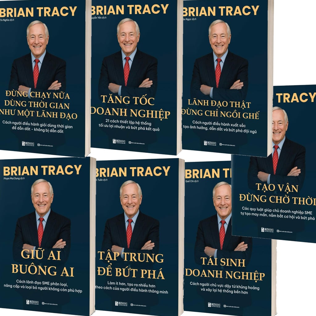 Bộ 7 Cuốn Sách Kinh Doanh Lãnh Đạo Phát Triển SME Brian Tracy - Bí Quyết Quản Trị, Xây Dựng Doanh Nghiệp Hiệu Quả - Brian Tracy