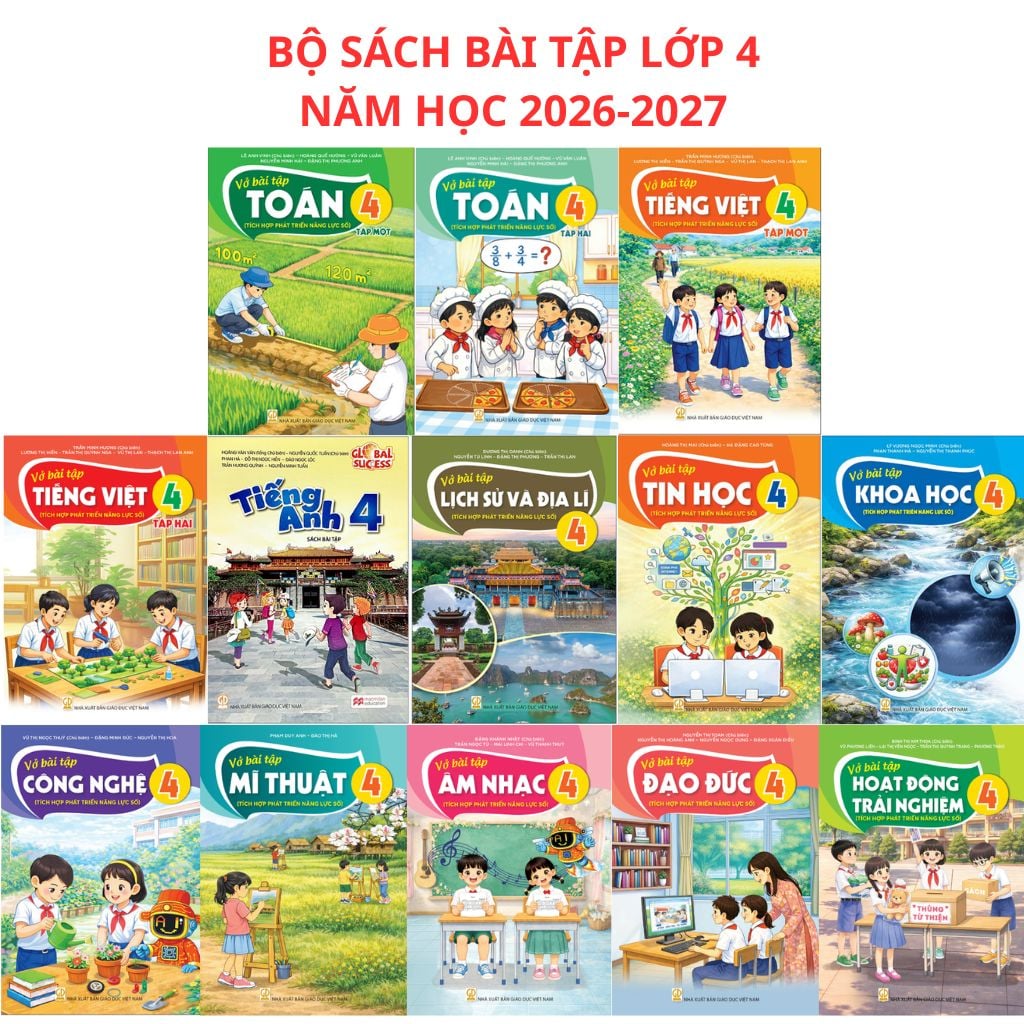Sách Giáo Khoa Và Bài Tập Lớp 4 - Năm 2026-2027 - Kết Nối Tri Thức Với Cuộc Sống - NXBGD