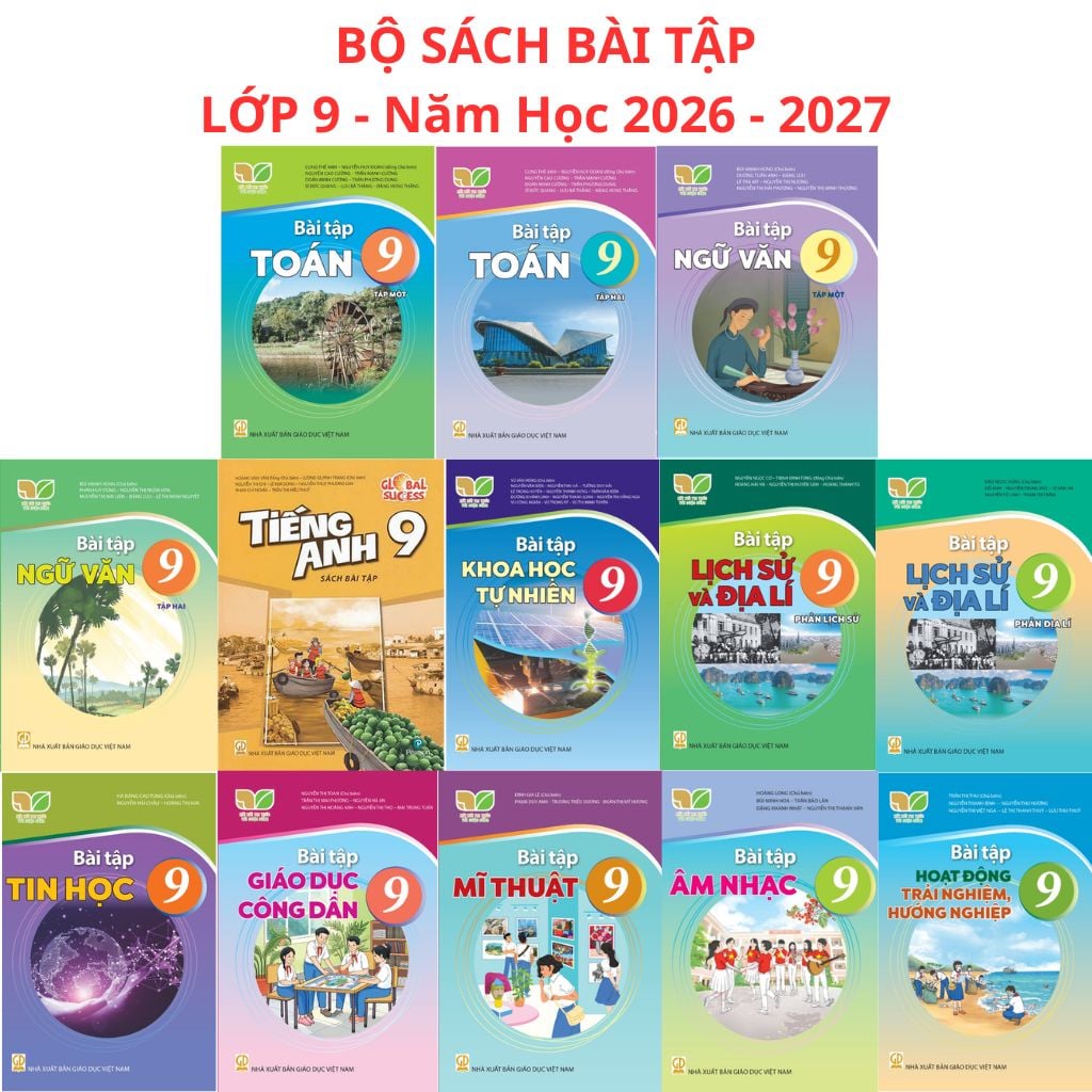 Sách Giáo Khoa Và Bài Tập Lớp 9 - Năm 2026-2027 - Kết Nối Tri Thức Với Cuộc Sống - NXBGD
