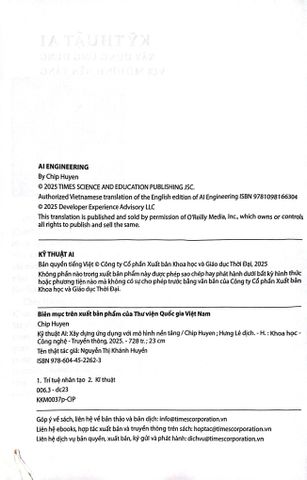  Kỹ Thuật AI - Xây Dựng Ứng Dụng Với Mô Hình Nền Tảng - Chip Huyen 