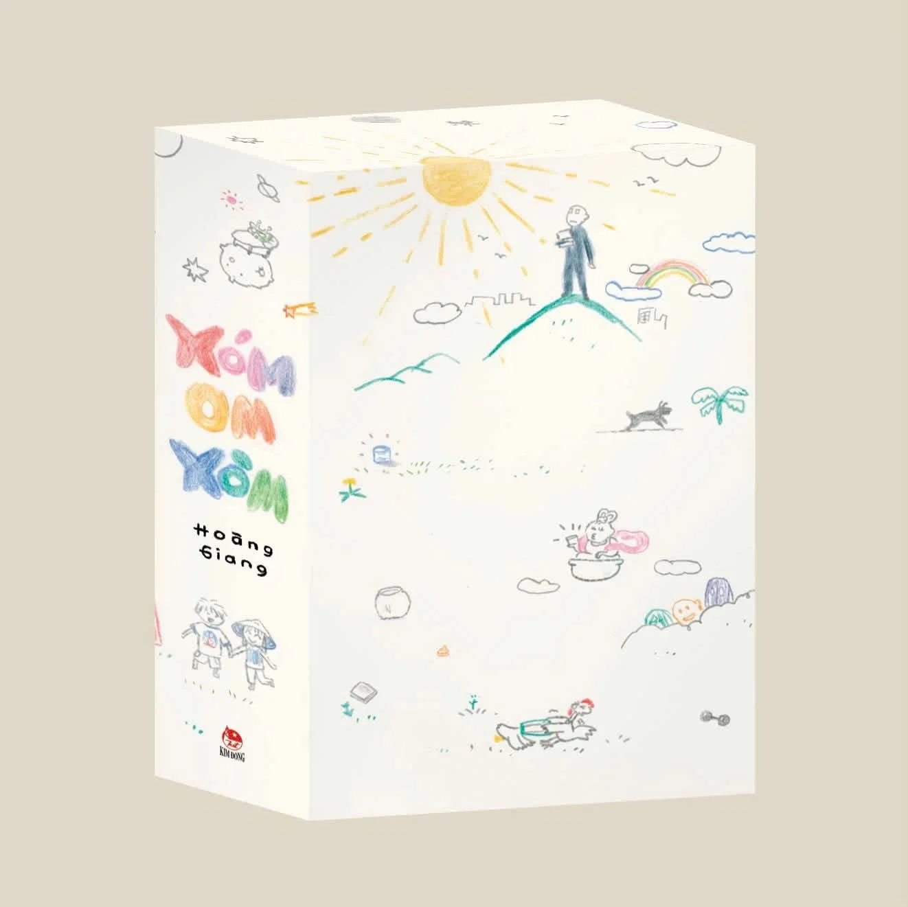 Boxset Xóm Om Xòm (Hộp 8 Tập) - Tặng Kèm 9 Bookmark - Hoàng Giang