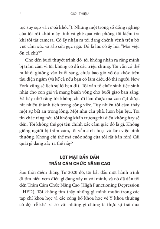 Trầm Cảm Chức Năng Cao - Vượt Qua Trầm Cảm Ẩn Và Tìm Lại Niềm Vui - 
BS. Judith Joseph