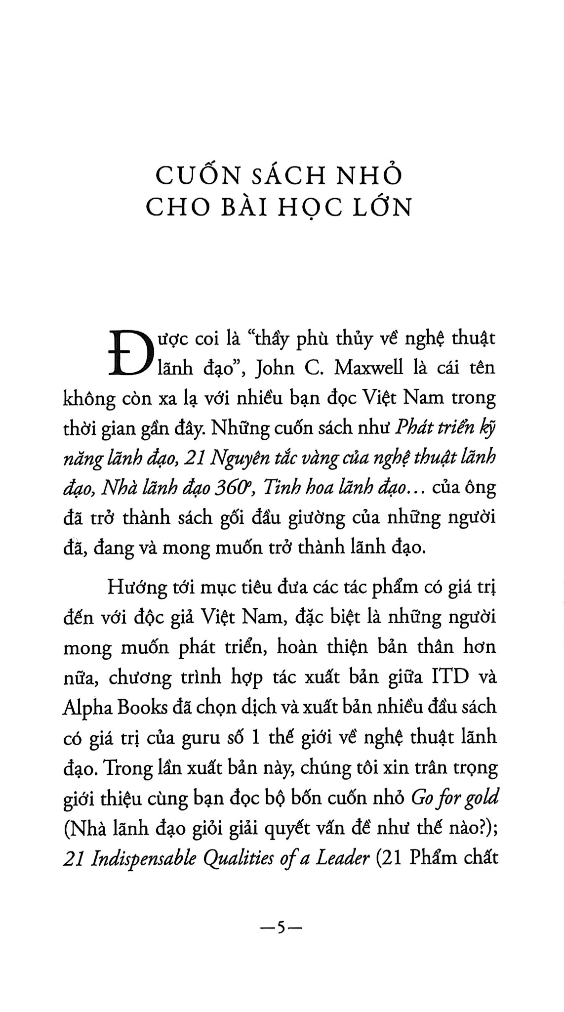 21 Phẩm Chất Vàng Của Nhà Lãnh Đạo - John C. Maxwell