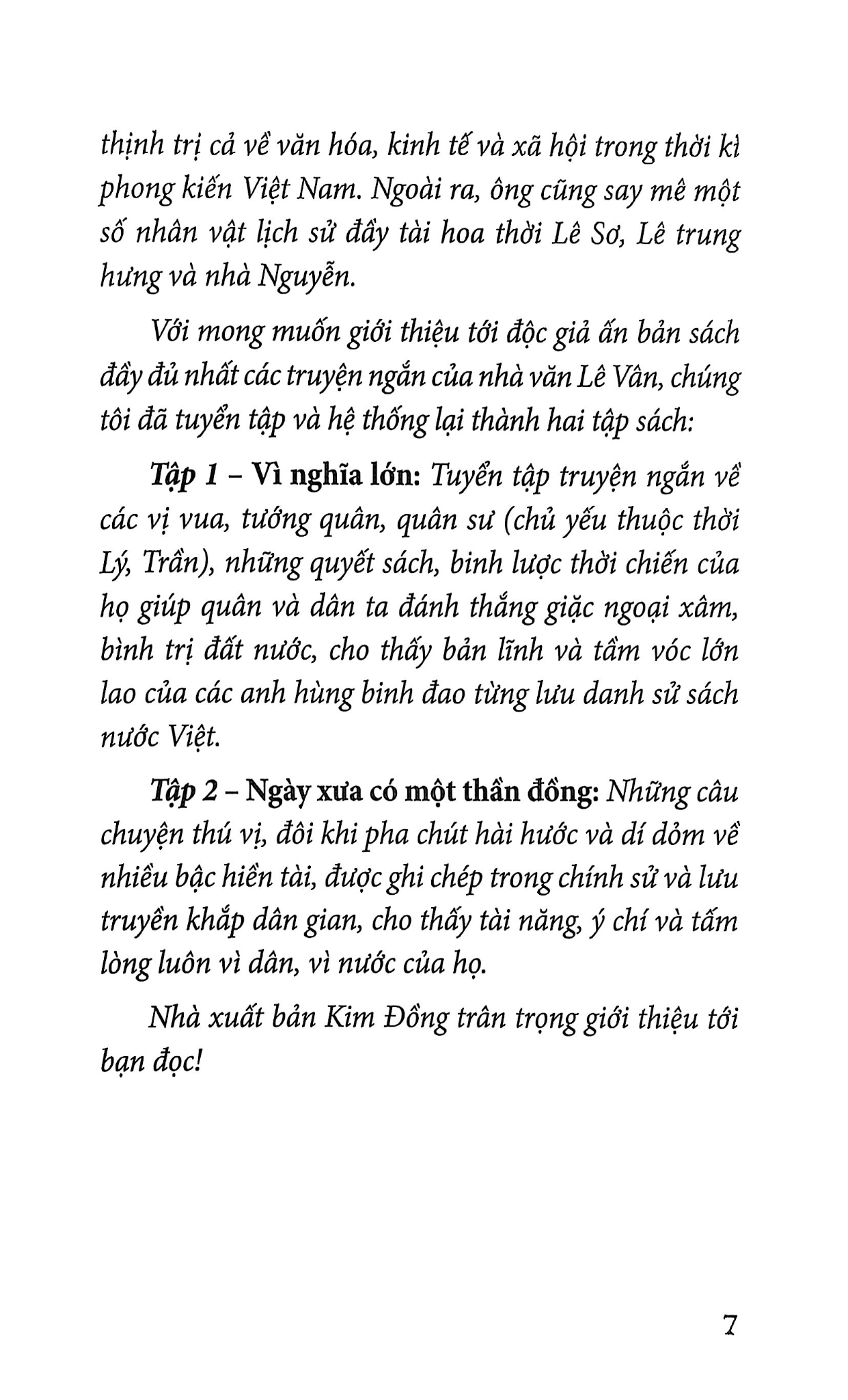 Truyện Kể Lịch Sử - Ngày Xưa Có Một Thần Đồng - Lê Vân