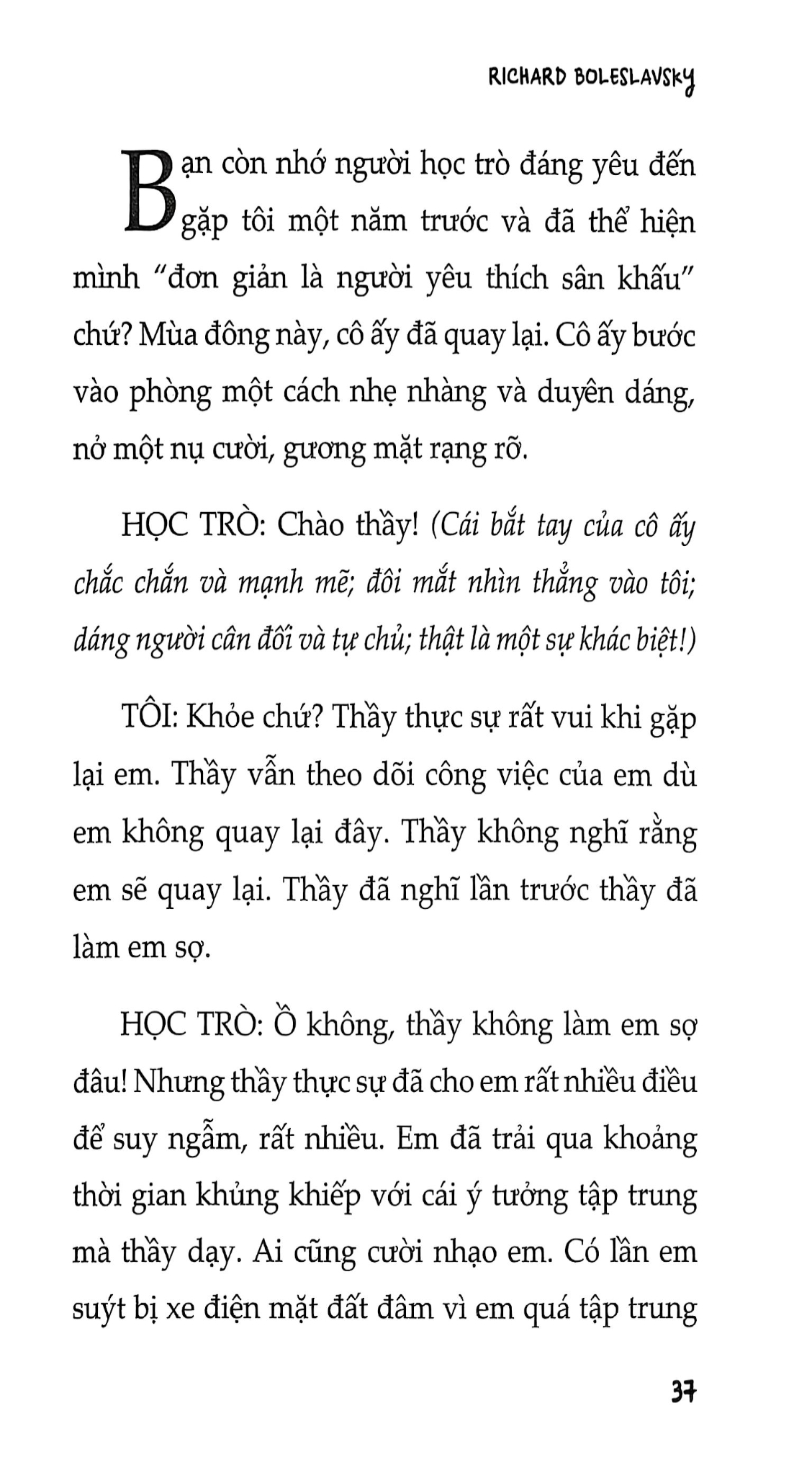 Nghệ Thuật Diễn Xuất - Richard Boleslavsky