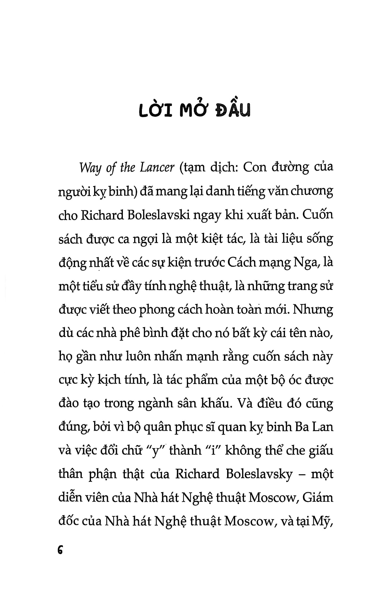 Nghệ Thuật Diễn Xuất - Richard Boleslavsky