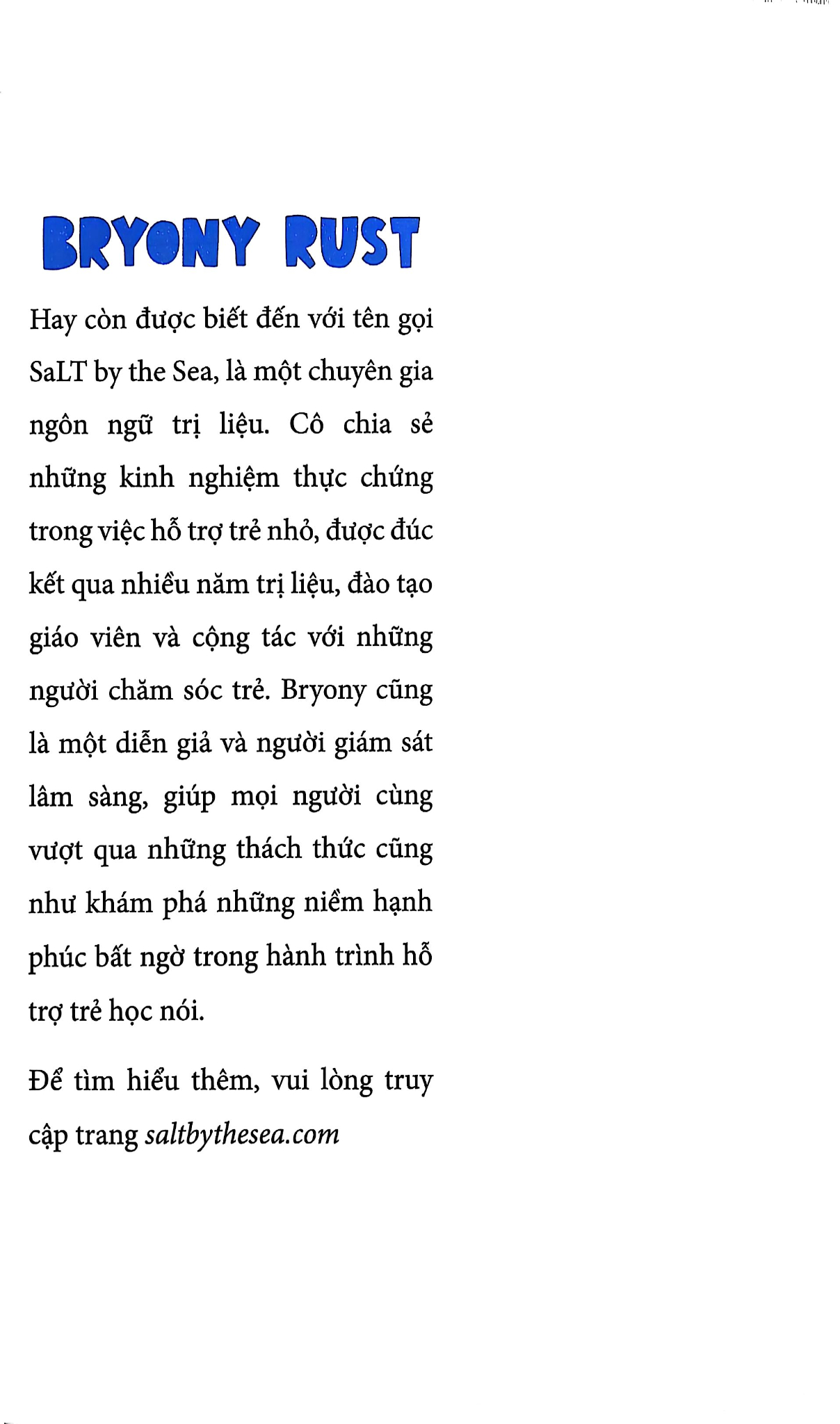 Non-Speaking Children - Hướng Dẫn Kích Hoạt Ngôn Ngữ Cho Trẻ Không Nói Trong Những Năm Đầu Đời - Bryony Rust