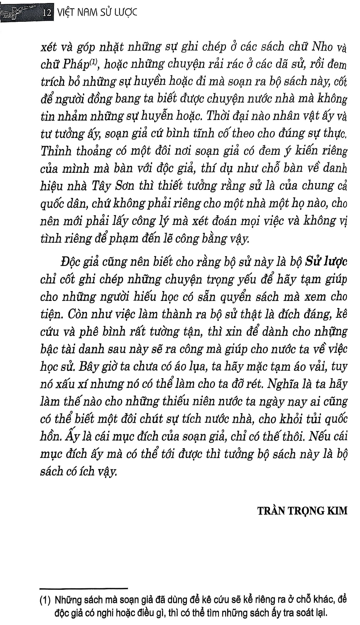 Việt Nam Sử Lược -Trần Trọng Kim - Bìa Mềm (MT)