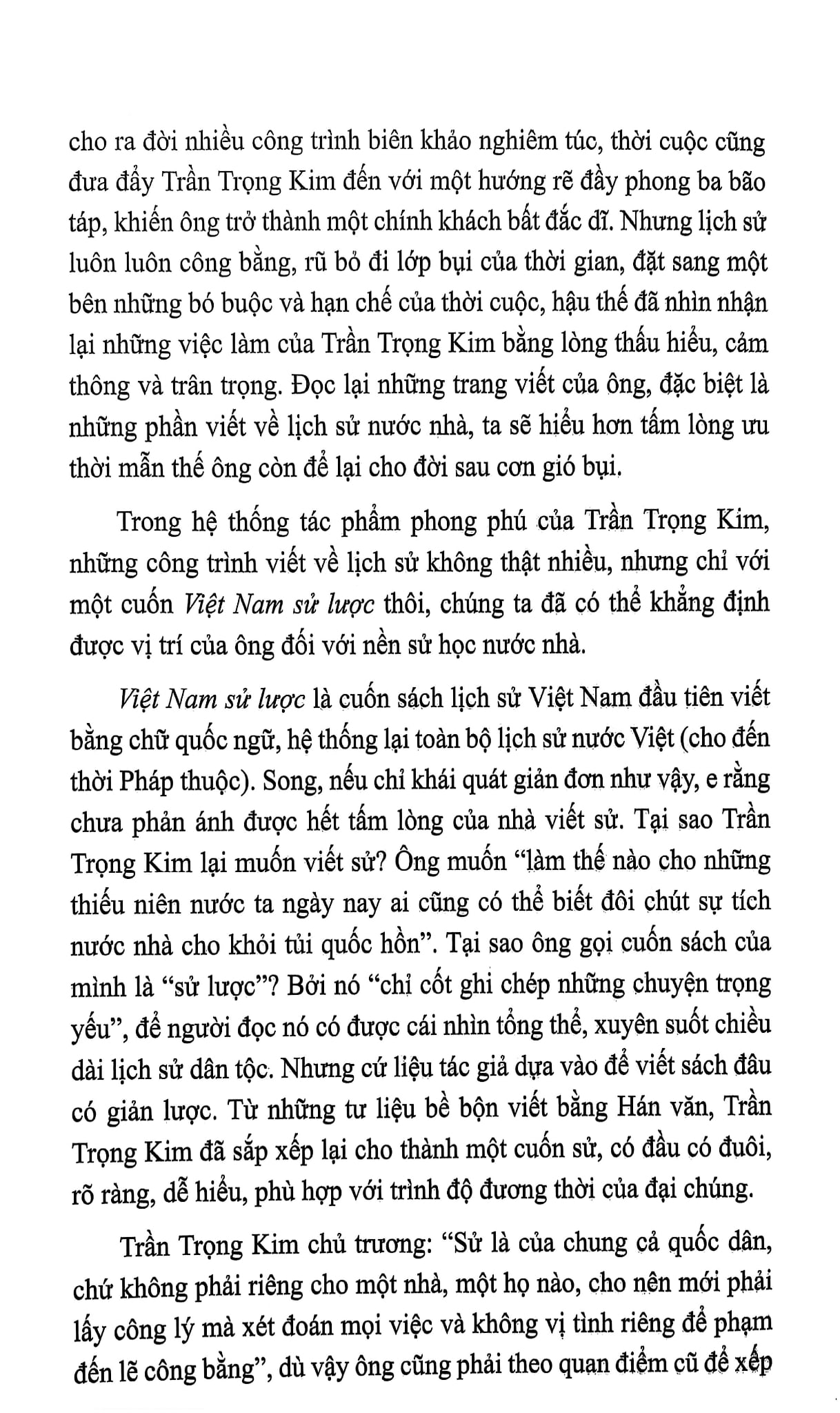 Việt Nam Sử Lược -Trần Trọng Kim - Bìa Mềm (MT)
