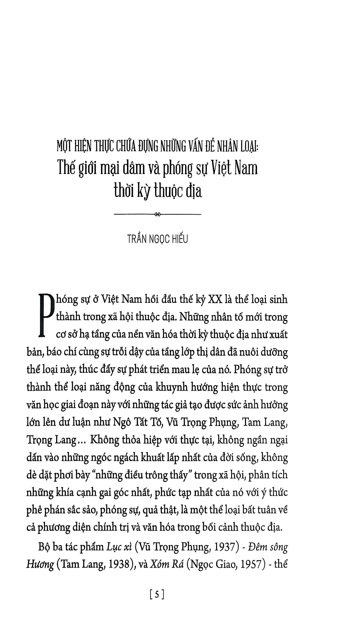Lục Xì - Đêm Sông Hương - Xóm Rá - Vũ Trọng Phụng, Tam Lang, Ngọc Giao