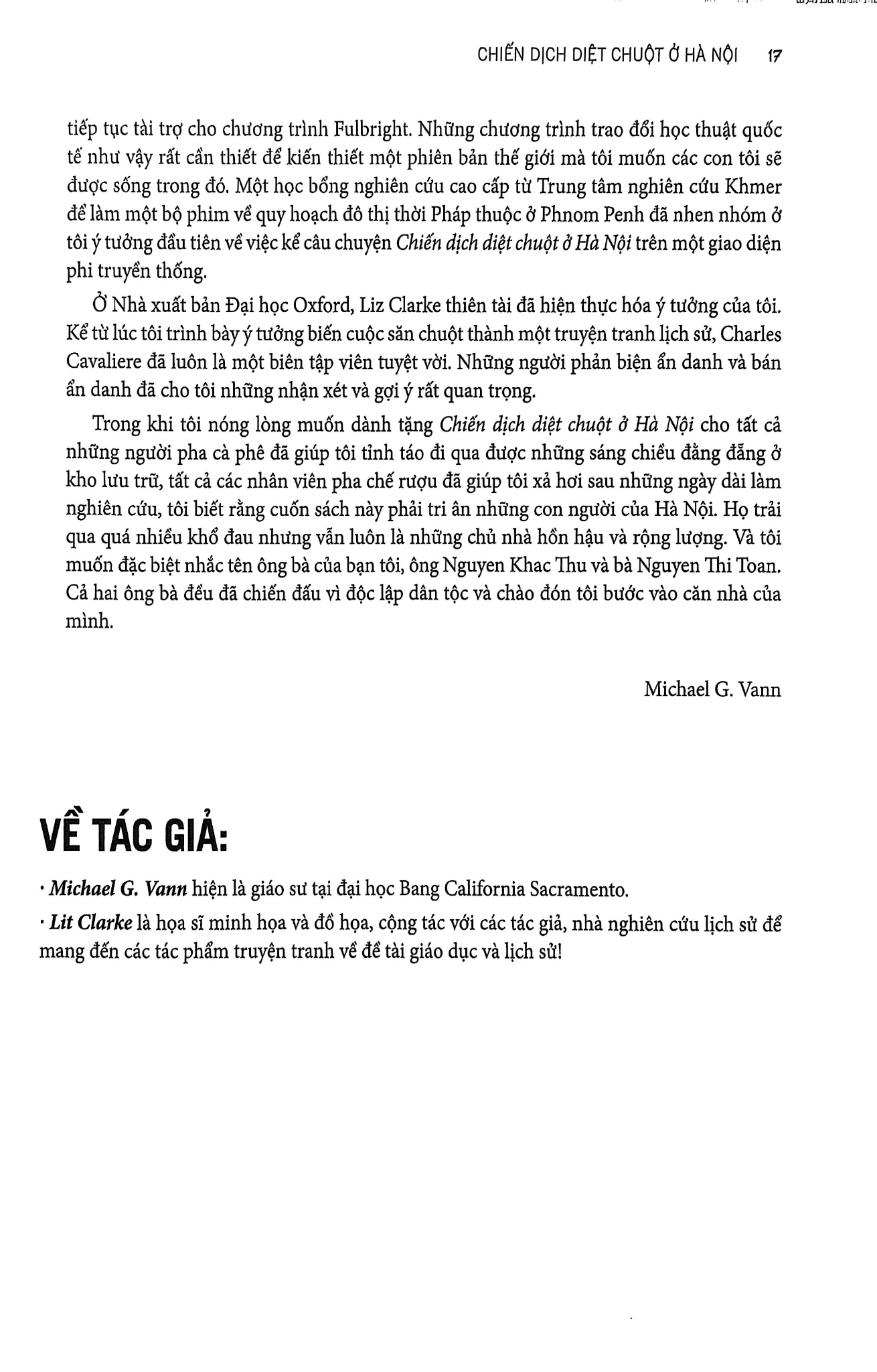 Chiến Dịch Diệt Chuột Ở Hà Nội - Michael G. Vann, Liz Clarke
