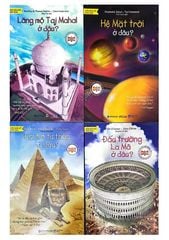 Combo 4 Quyển Những Địa Danh Làm Nên Lịch Sử ( Lăng Mộ Taj Mahal Ở Đâu + Hệ Mặt Trời Ở Đâu + Đại Kim Tự Tháp Ở Đâu + Đấu Trường La Mã Ở Đâu )