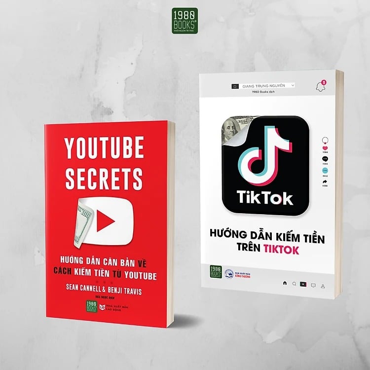 Combo 2 Quyển Hướng Dẫn Kiếm Tiền Trên Tiktok + Hướng Dẫn Căn Bản Cách Kiếm Tiền Từ Youtube - Nhiều Tác Giả