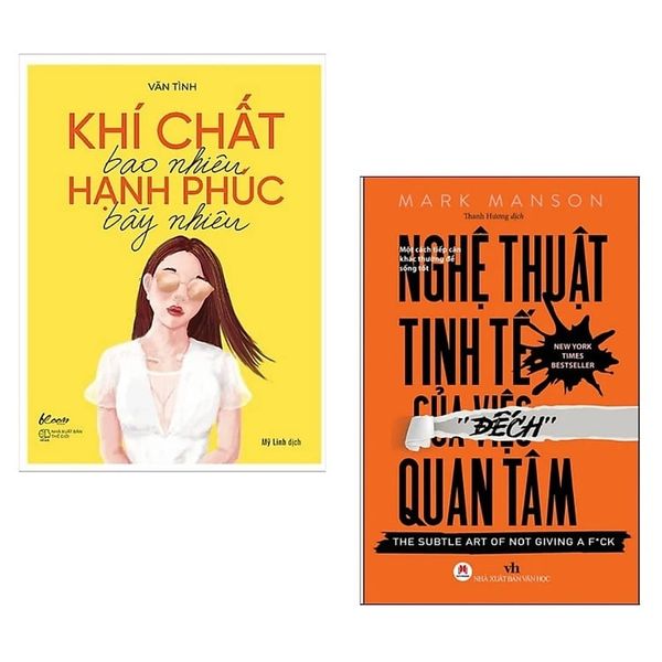  Combo 2 Quyển Tư Duy Kỹ Năng Sống Hay ( Nghệ Thuật Tinh Tế Của Việc Đếch Quan Tâm + Khí Chất Bao Nhiêu Hạnh Phúc Bấy Nhiêu ) 