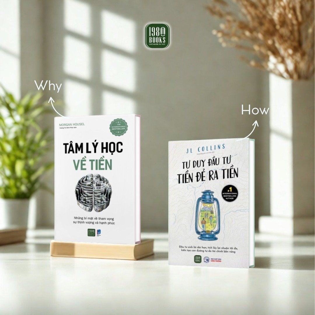 Combo 2 Quyển Tâm Lý Học Về Tiền + Tư Duy Đầu Tư Tiền Đẻ Ra Tiền - Morgan Housel, JL Collins