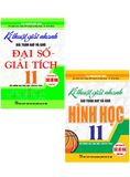  Combo 2 Cuốn Kĩ Thuật Giải Nhanh Bài Toán Hay Và Khó Đại Số Giải Tích 11 + Hình Học 11 