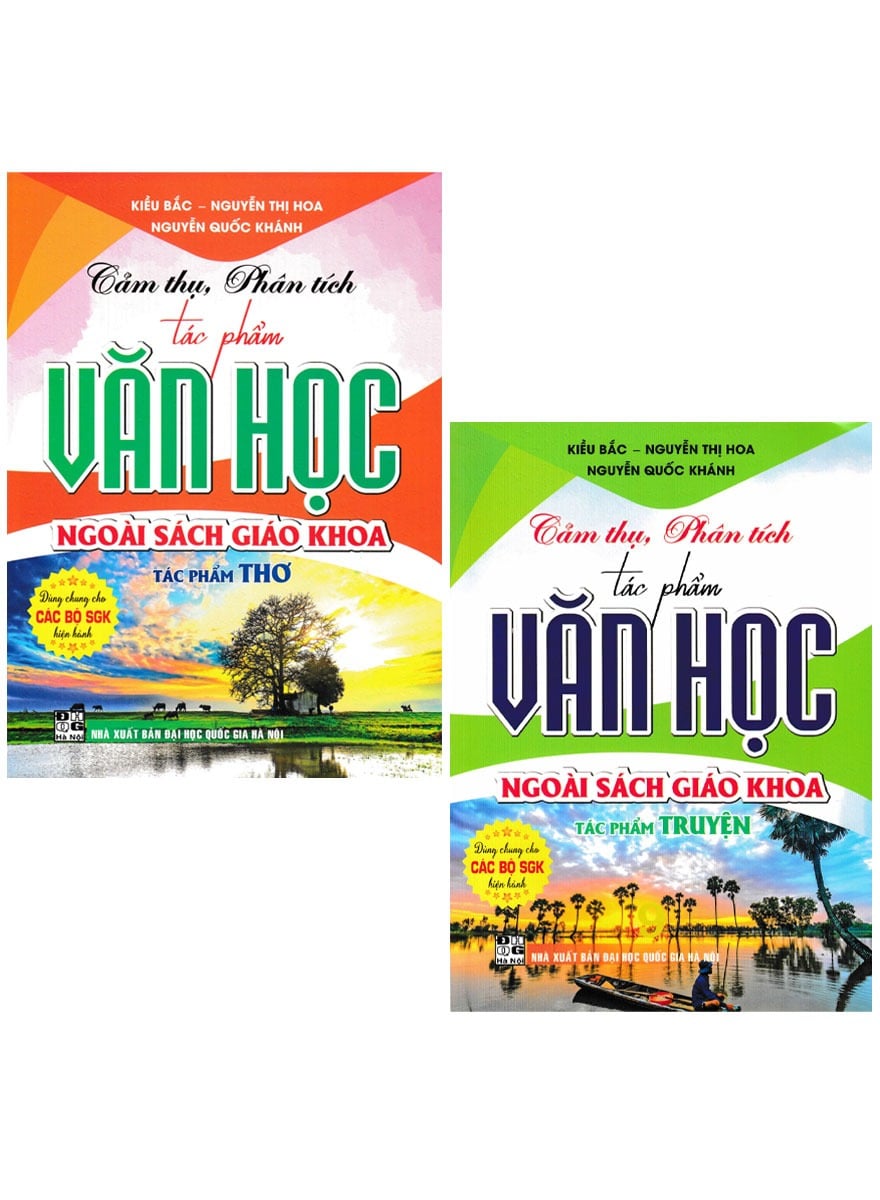 Combo 2 Cuốn Cảm Thụ, Phân Tích Tác Phẩm Văn Học Ngoài Sách Giáo Khoa - Tác Phẩm Thơ + Tác Phẩm Truyện (Dùng Chung Cho Các Bộ SGK Hiện Hành)