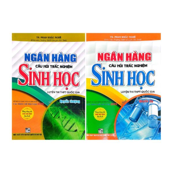  Combo Ngân Hàng Câu Hỏi Trắc Nghiệm Sinh Học Quyển Thượng + Quyển Hạ (Dùng Chung Cho Các Bộ SGK Hiện Hành) ( Bộ 2 cuốn) 