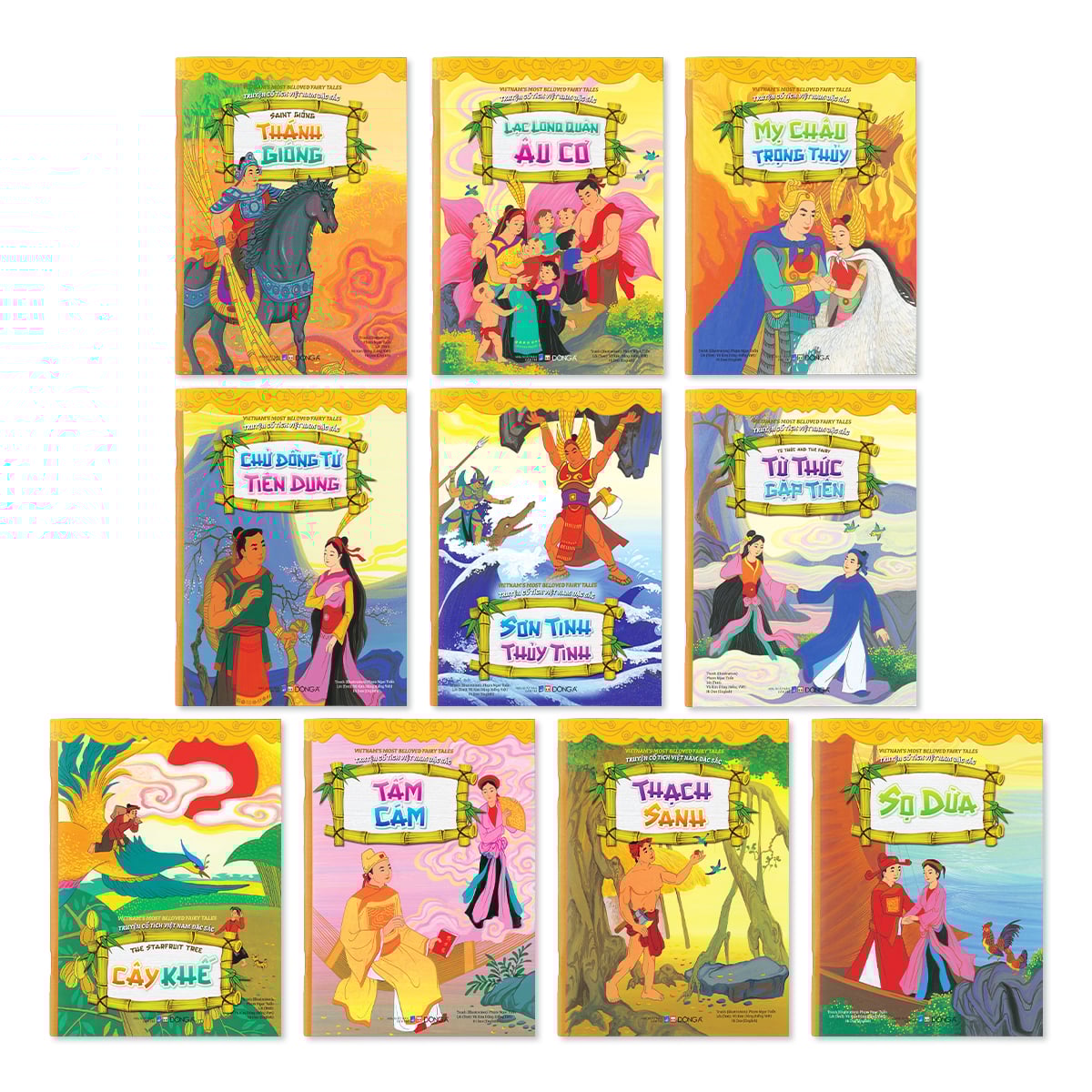 Truyện Cổ Tích Việt Nam Đặc Sắc - 10 Tập - Song Ngữ